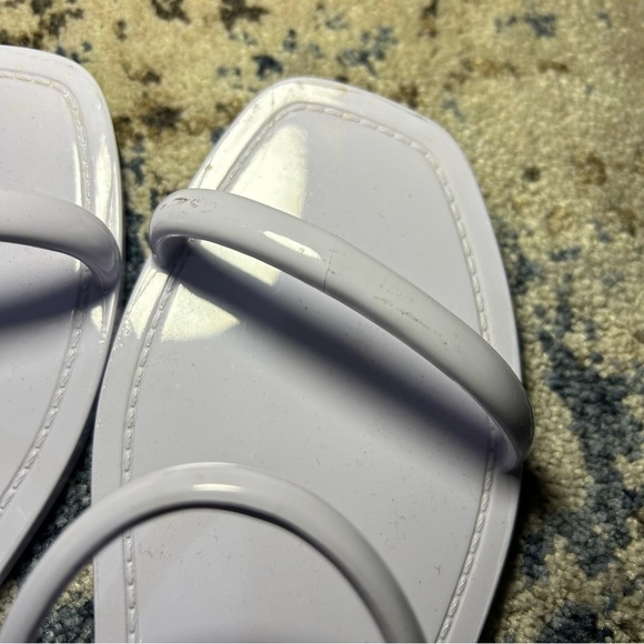 Steve Madden White Pike Jelly Strappy Slip-On Flip-Flops Size 7 - Picture 8 of 11